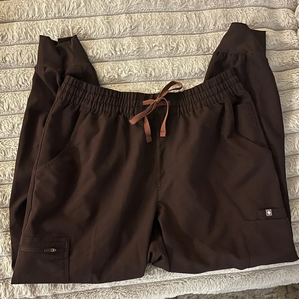 FIGS Espresso Uman Jogger Scrub Pants - Size XL - Picture 1 of 2